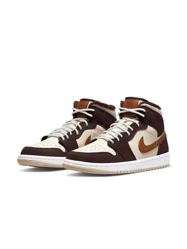 Кроссовки 1 средний размер Air Jordan — изображение 3 из 4, кремовый/коричневый