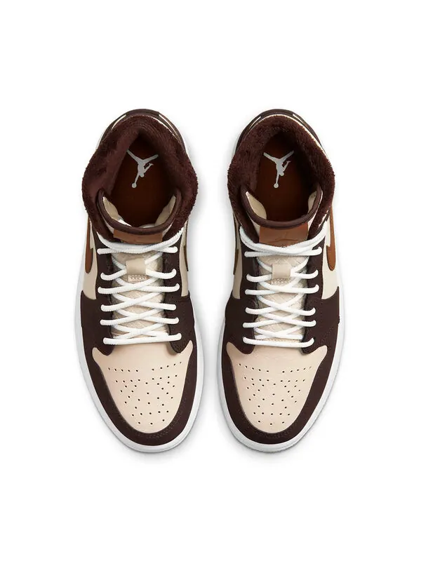 Кроссовки 1 средний размер Air Jordan — изображение 4 из 4, кремовый/коричневый