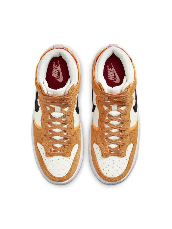 Кроссовки данки высокие мятежники Nike — изображение 4 из 4, светлокоричнево-желтый