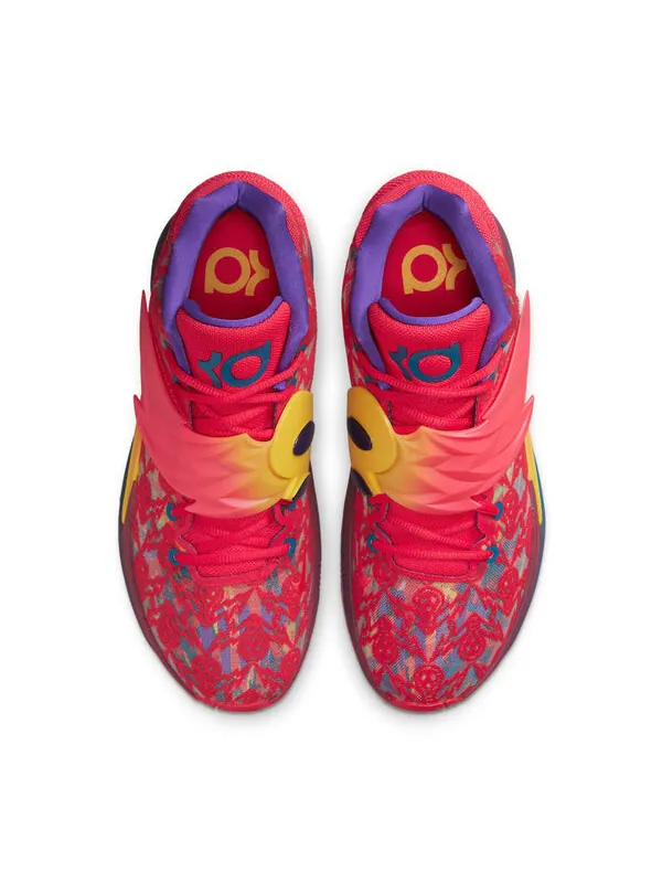 Кроссовки кд 14 эп Nike — изображение 4 из 4, красный/желтый