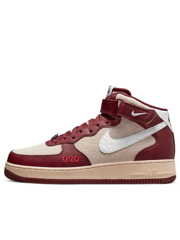 Кроссовки air force 1 mid Nike — изображение 1 из 4, бежевый/бордовый