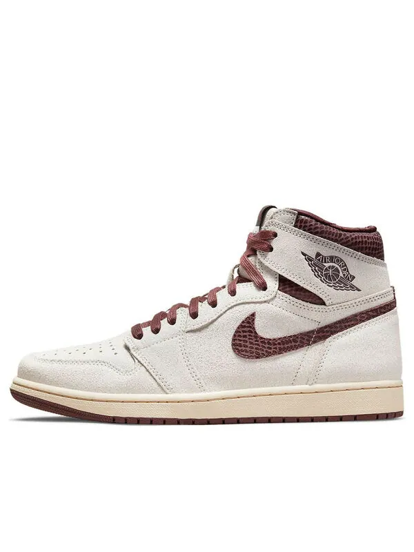 Кроссовки 1 high og x a ma maniere 'airness' Air Jordan — изображение 1 из 4, бордовый