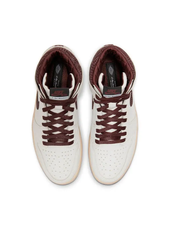 Кроссовки 1 high og x a ma maniere 'airness' Air Jordan — изображение 4 из 4, бордовый