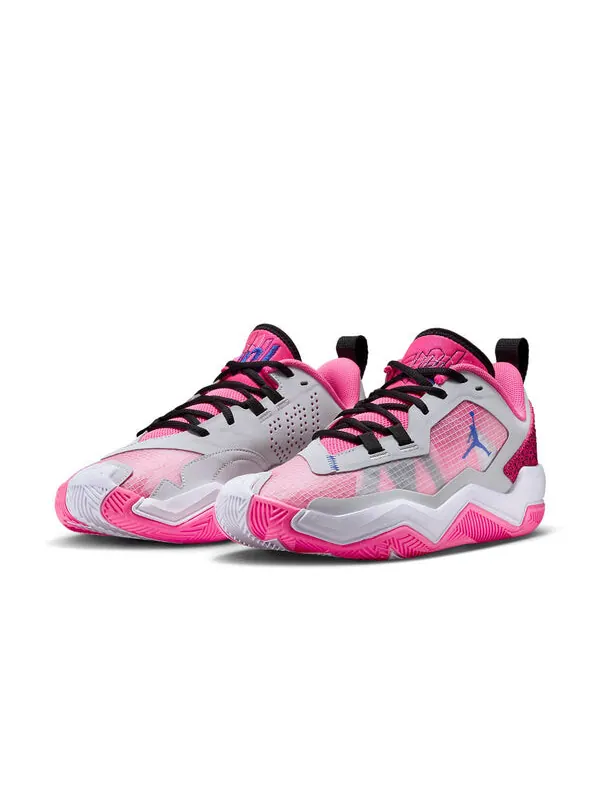 Кроссовки one take 4 pf Air Jordan — изображение 3 из 4, белый/розовый