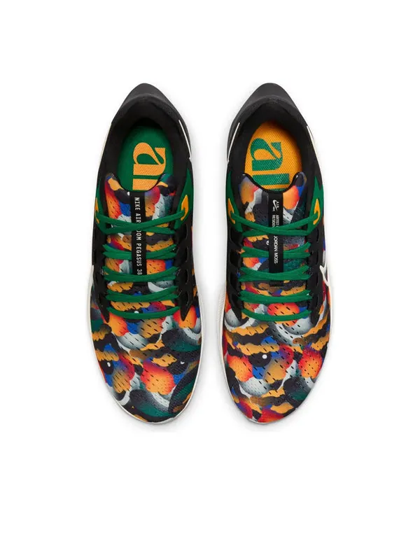 Кроссовки air zoom pegasus 38 jordan moss 'always, all ways' Nike — изображение 4 из 4, черный/зеленый/белый