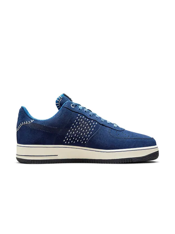Кроссовки air force 1 '07 prm the one line low-top sneakers blue 'blue white black' Nike — изображение 2 из 4
