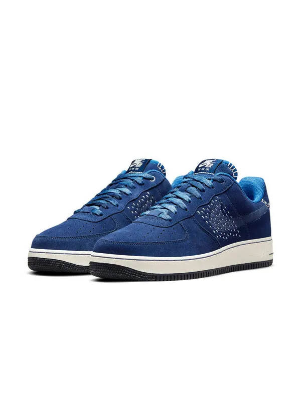 Кроссовки air force 1 '07 prm the one line low-top sneakers blue 'blue white black' Nike — изображение 3 из 4