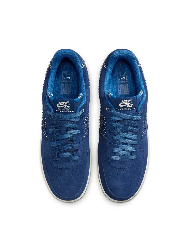 Кроссовки air force 1 '07 prm the one line low-top sneakers blue 'blue white black' Nike — изображение 4 из 4