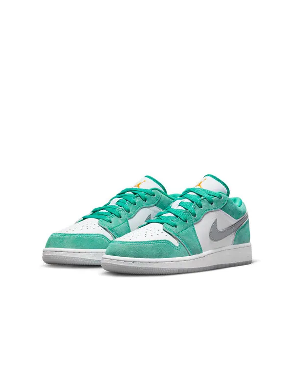 Кроссовки 1 low se 'new emerald' Air Jordan — изображение 3 из 4, белый/светлый серый