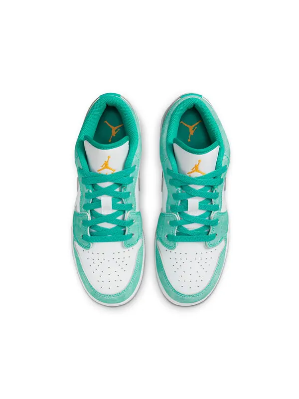 Кроссовки 1 low se 'new emerald' Air Jordan — изображение 4 из 4, белый/светлый серый