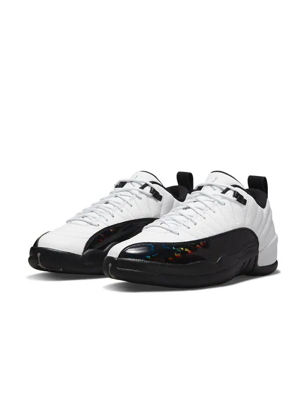 Кроссовки 12 ретро низкие Air Jordan — изображение 4 из 4, белый/черный