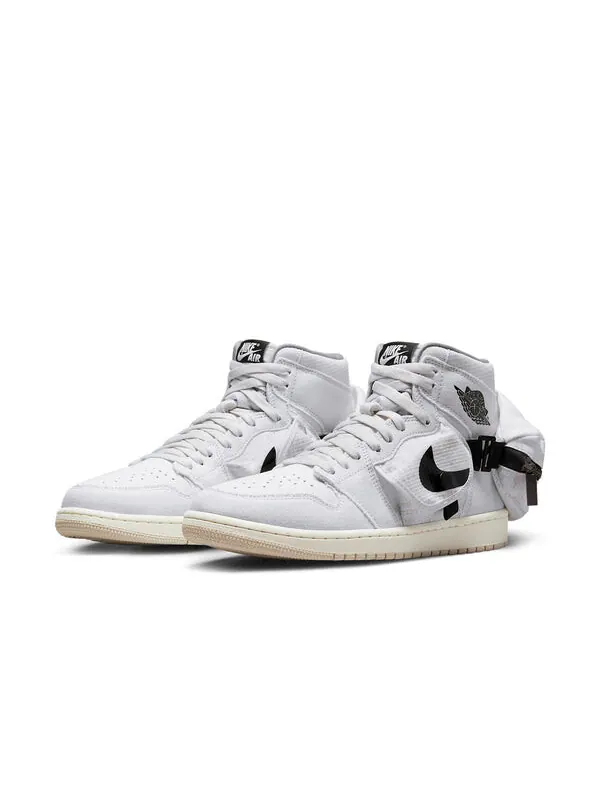 Кроссовки 1 Utility высокие Air Jordan — изображение 3 из 4, белый/черный