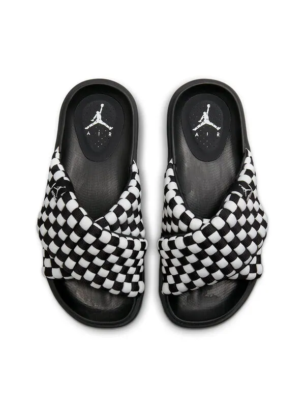 Тапочки sophia slide 'dark ash black' Air Jordan — изображение 2 из 3, белый