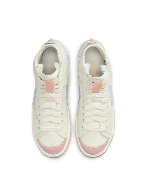 Кроссовки blazer mid '77 jumbo 'glaze powder' Nike — изображение 4 из 4, белый/розовый оранжевый