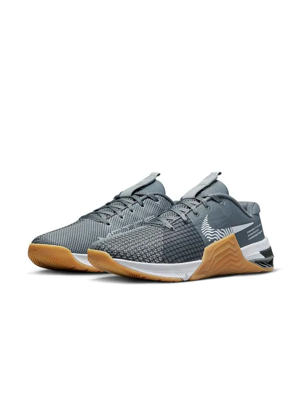 Кроссовки metcon 8 'smoke grey gum' Nike — изображение 3 из 4, серый/белый