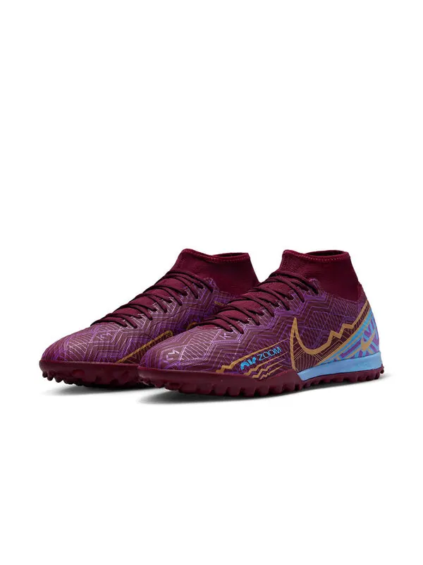 Кроссовки mercurial superfly 9 academy km tf Nike — изображение 3 из 4, красный/фиолетовый