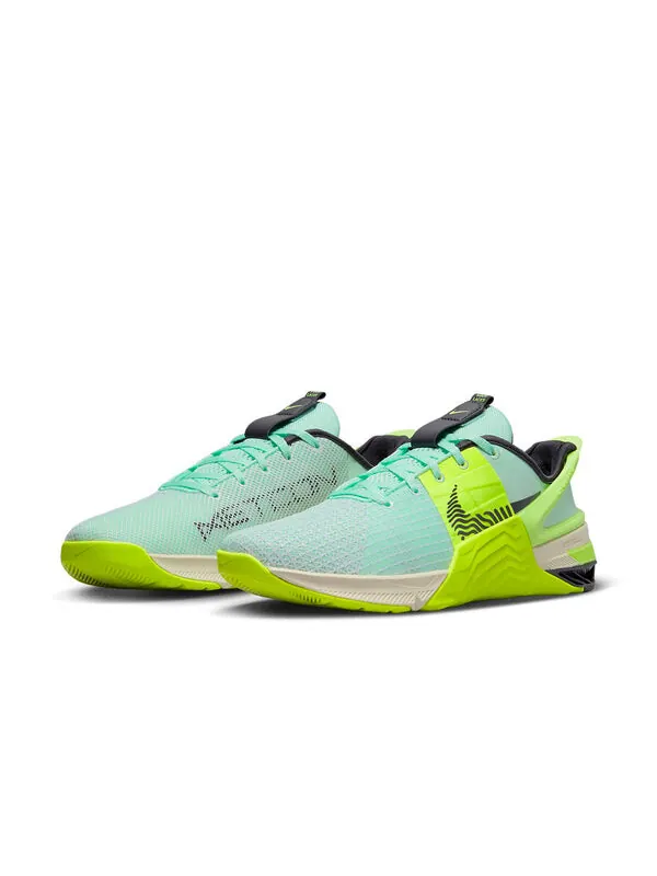 Кроссовки metcon 8 flyease Nike — изображение 3 из 4, зеленый/желтый