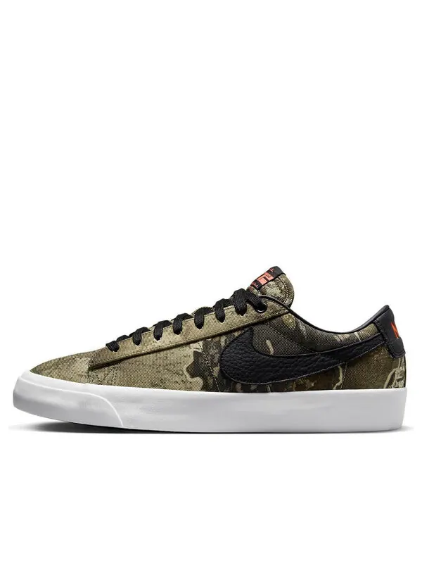 Кроссовки blazer low pro gt premium sb 'olive realtree' Nike — изображение 1 из 4, черный/черный//оранжевый