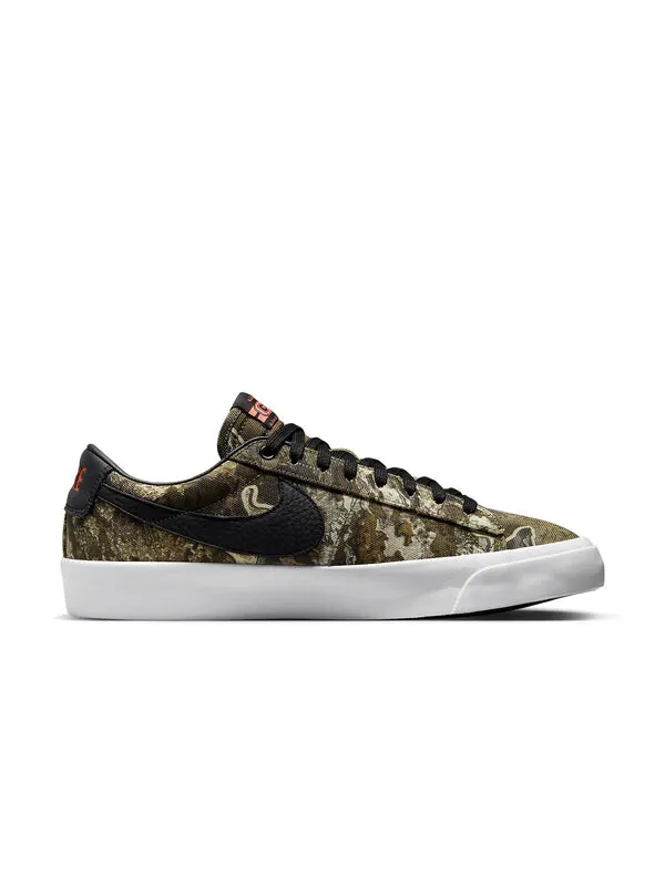 Кроссовки blazer low pro gt premium sb 'olive realtree' Nike — изображение 2 из 4, черный/черный//оранжевый