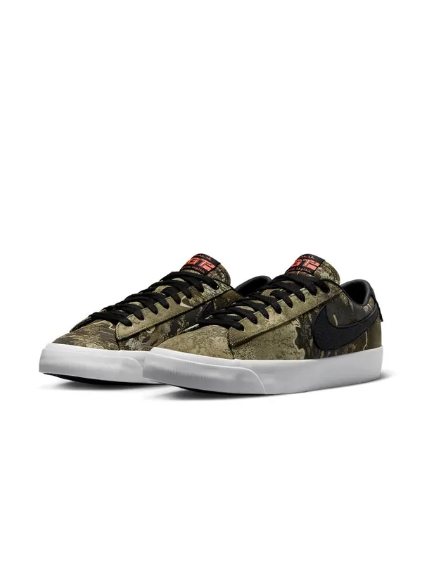 Кроссовки blazer low pro gt premium sb 'olive realtree' Nike — изображение 3 из 4, черный/черный//оранжевый