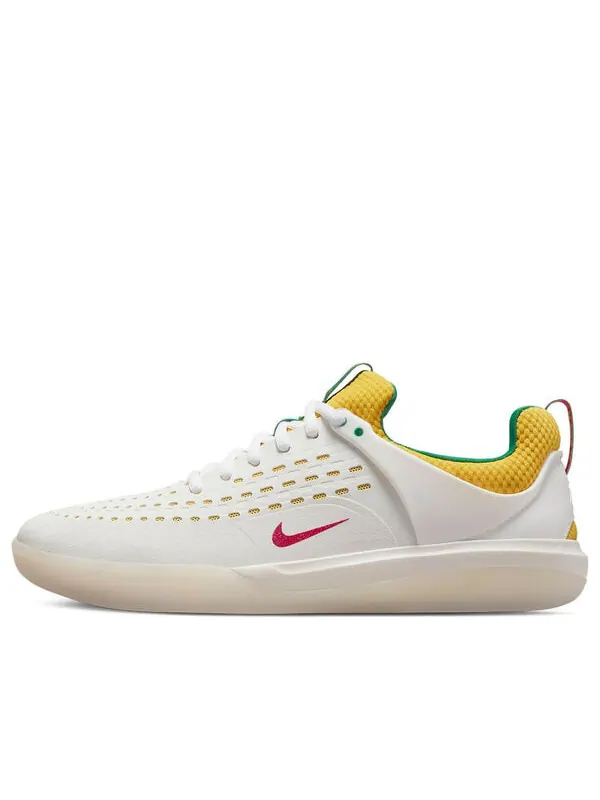 Кроссовки nyjah 3 premium sb Nike — изображение 1 из 4, белый/зеленый/желтый
