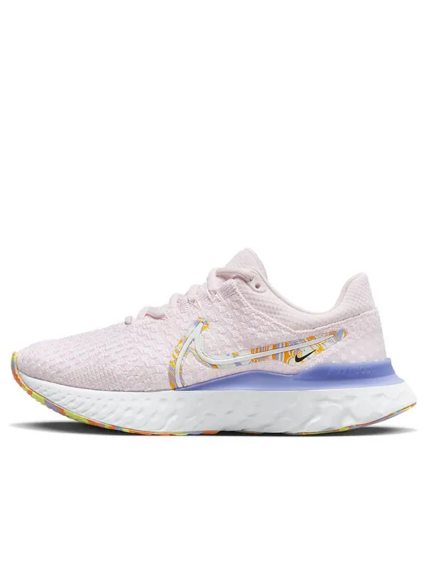 Кроссовки react infinity run flyknit 3 премиум Nike — изображение 1 из 4, розовый/синий