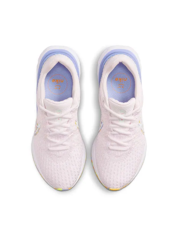 Кроссовки react infinity run flyknit 3 премиум Nike — изображение 4 из 4, розовый/синий