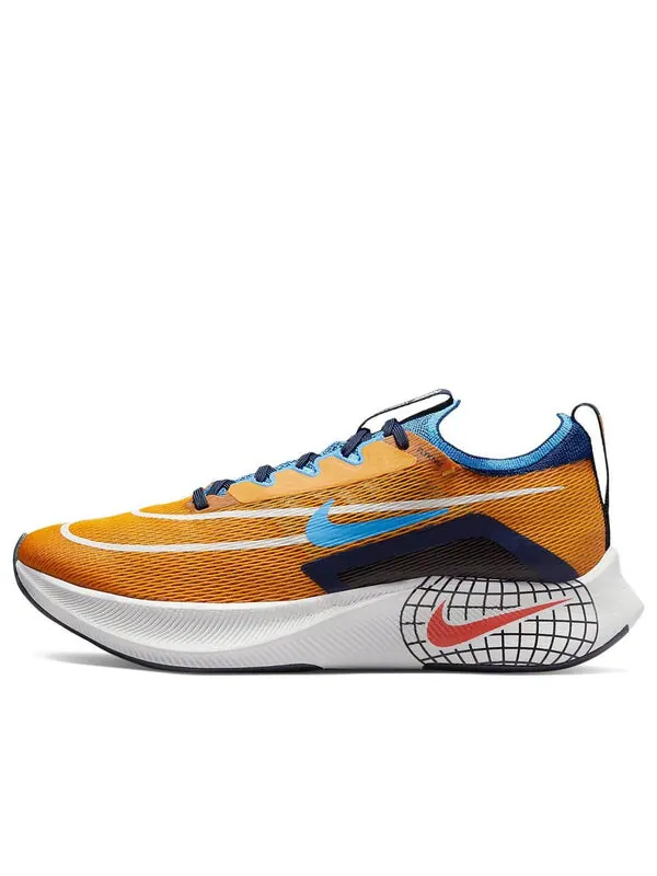 Кроссовки zoom fly 4 премиум Nike — изображение 1 из 4, оранжевый/синий