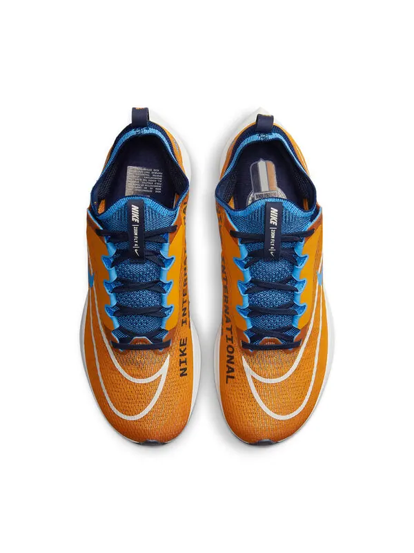 Кроссовки zoom fly 4 премиум Nike — изображение 4 из 4, оранжевый/синий