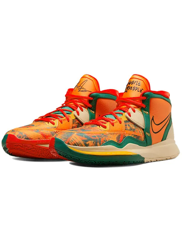 Кроссовки Nike Kyrie Infinity One World One People EP Kyrie Irving 8 Orange Green Version 'Orange — изображение 3 из 4