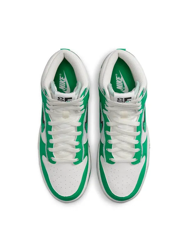 Кроссовки данки высокие se Nike — изображение 4 из 4, белый/зеленый