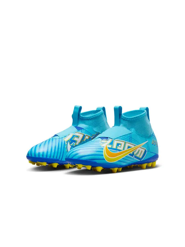 Кроссовки mercurial superfly 9 academy km ag Nike — изображение 4 из 4, синий/белый