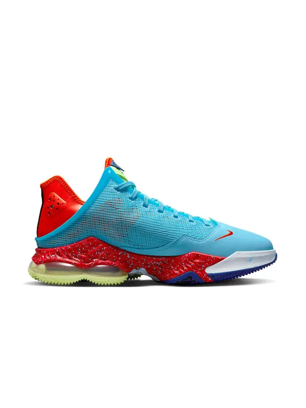 Кроссовки lebron 19 low ep 'blue chill' Nike — изображение 2 из 4, синий/красный