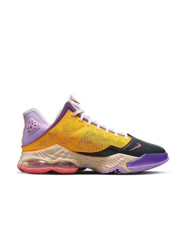 Кроссовки lebron 19 low 'mismatch' Nike — изображение 2 из 4, желтый/фиолетовый
