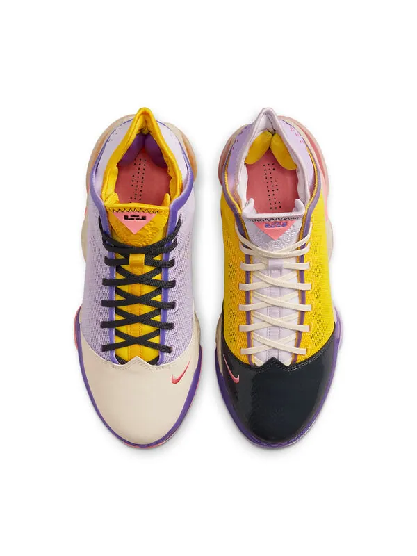 Кроссовки lebron 19 low 'mismatch' Nike — изображение 4 из 4, желтый/фиолетовый