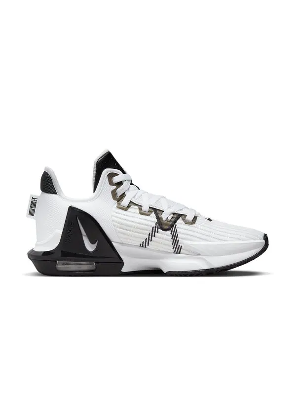 Кроссовки lebron witness 6 tb 'white black' Nike — изображение 2 из 4, белый/черный