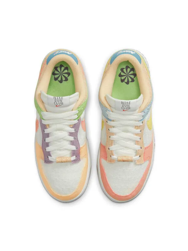 Кроссовки данки низкие Nike — изображение 2 из 4, розовый/желтый