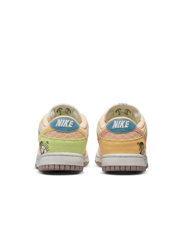 Кроссовки данки низкие Nike — изображение 3 из 4, розовый/желтый