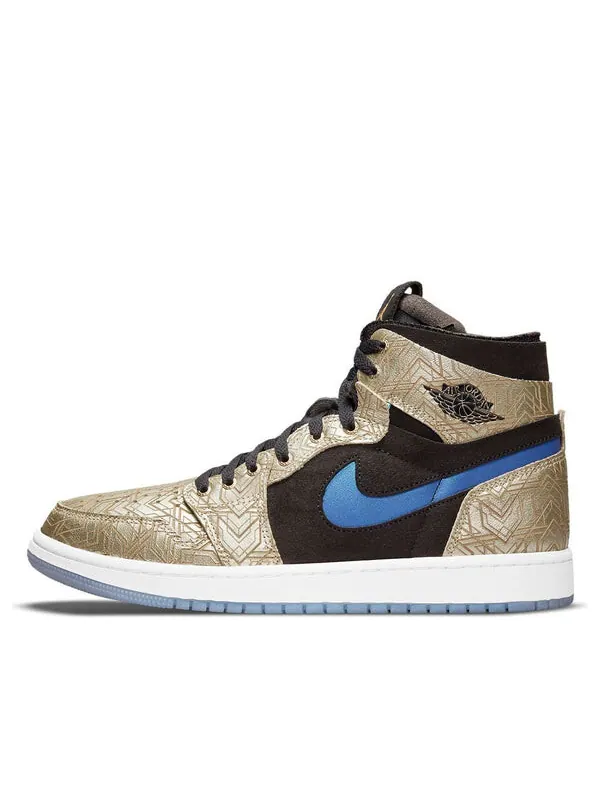 Кроссовки 1 зум комфорт Air Jordan — изображение 1 из 4, черный/золотистый