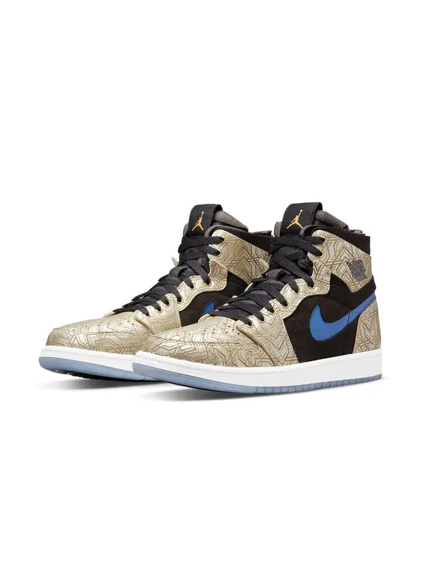 Кроссовки 1 зум комфорт Air Jordan — изображение 3 из 4, черный/золотистый