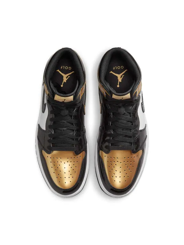 Кроссовки 1 high golf 'patent gold toe' Air Jordan — изображение 3 из 4