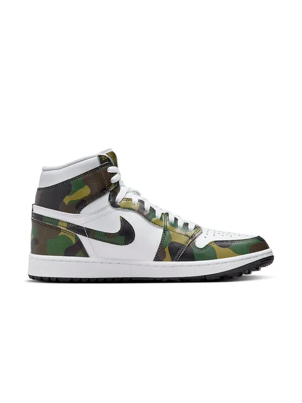 Кроссовки 1 высокие гольфы Air Jordan — изображение 2 из 4, зеленый/черный/белый