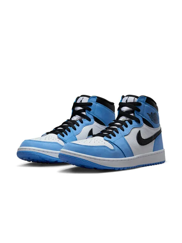 Кроссовки 1 высокие гольфы Air Jordan — изображение 2 из 4, синий/черный/белый
