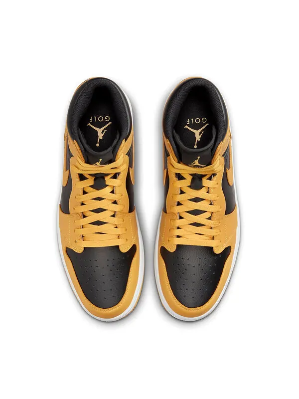Кроссовки Air Jordan 1 Retro High Golf 'Pollen' — изображение 4 из 4, черный/белый