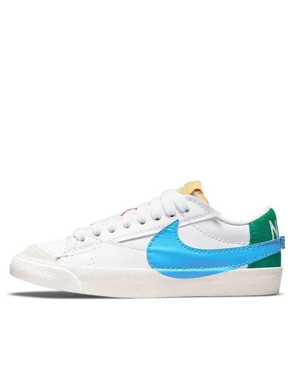 Кроссовки blazer low '77 jumbo 'mismatch' Nike — изображение 1 из 4, белый/синий
