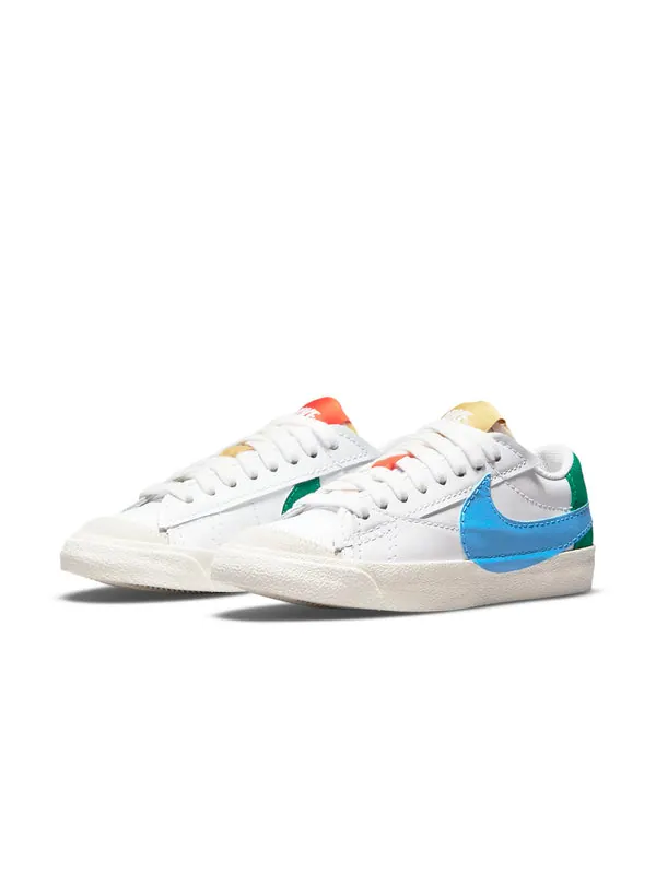 Кроссовки blazer low '77 jumbo 'mismatch' Nike — изображение 3 из 4, белый/синий