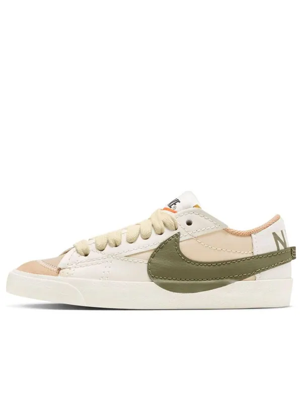 Кроссовки blazer low '77 jumbo 'sand drift medium olive' Nike — изображение 1 из 4, белый/зеленый