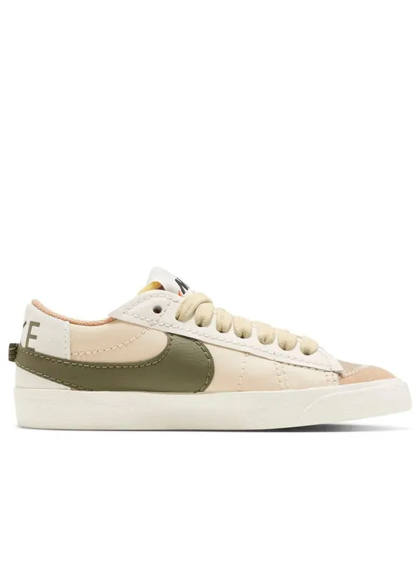 Кроссовки blazer low '77 jumbo 'sand drift medium olive' Nike — изображение 2 из 4, белый/зеленый