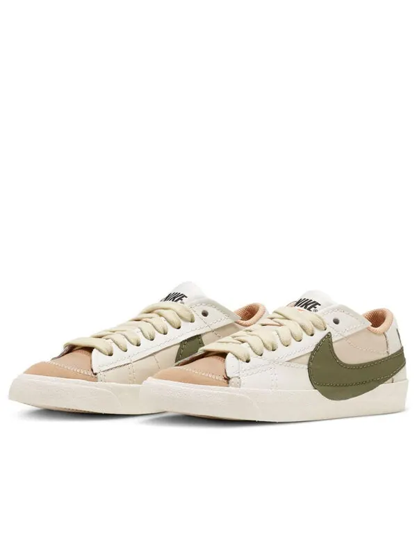 Кроссовки blazer low '77 jumbo 'sand drift medium olive' Nike — изображение 3 из 4, белый/зеленый