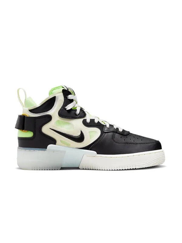 Кроссовки air force 1 mid react Nike — изображение 2 из 4, черный/зеленый